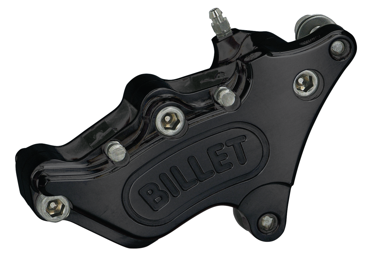 Par de pinzas de freno Harrison color billet para motocicleta Harley-Davidson