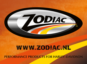 Punto de venta exhibiendo artículos promocionales de la marca Zodiac