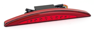 Luz trasera LED negra estilo chopped Zodiac para motocicleta