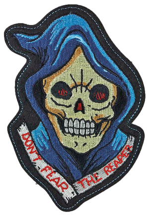 PARCHES BORDADOS LETHAL THREAT - Reaper Head Vintage 4"x5" — B-stock