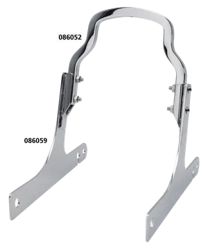Respaldo Grab Rail negro para motocicleta Harley-Davidson