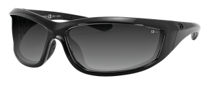 Gafas de sol Bobster Charger color negro para motocicleta