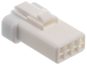 Conector eléctrico JST Serie A de color negro con sello estanco