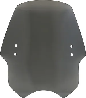 Parabrisas Hell Cat instalado en manillar de motocicleta Harley-Davidson