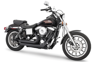 Par de turn-outs Declaration color negro mate para manillar de motocicleta Harley-Davidson