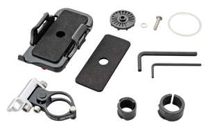 Soporte universal para smartphone montado en el manillar de una motocicleta