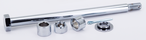 Par de ejes cromados para ruedas delanteras y traseras de motocicleta Harley-Davidson