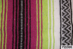 Manta mexicana tejida con colores vivos para motocicleta