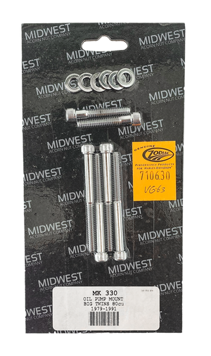 Kit de montaje de bomba de aceite Midwest Acorn para motor Big Twin