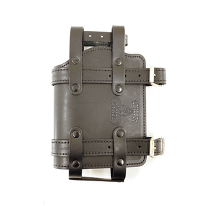 Porta botella de aceite de cuero Texas Leather para motocicleta