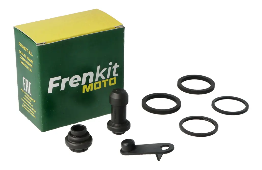 Kit de reparación de pinza de freno con componentes internos visibles