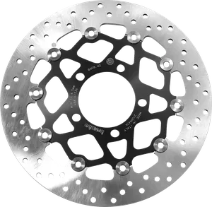 Disco de freno flotante PRIME Serie Oro con perforaciones para ventilación