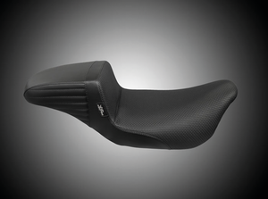 Asiento Le Pera Kickflip Daddy negro con extensión para piernas largas para Harley Touring