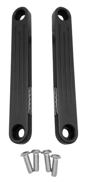 Par de intermitentes delanteros Tommy & Sons Straight color negro para Harley Touring
