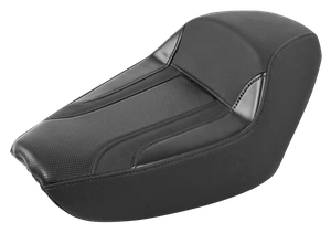 Asiento individual negro estilo Taper Tail C.C. Rider para Harley-Davidson Sportster
