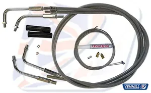 Cable de acelerador para motocicleta visto en detalle