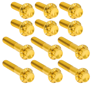 Kit de tornillos de titanio de 12 puntos para tapa de balancines de motocicleta