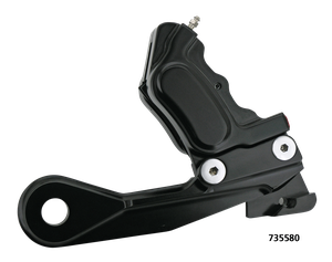 Trasero GMA de aluminio macizo negro para motocicleta Harley-Davidson