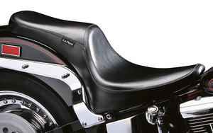 Asiento Le Pera 2-Up Silhouette negro para motocicleta Harley-Davidson Softail