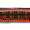 Piloto flexible de diodos LED negro para motocicleta custom
