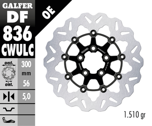 Rotores de freno de disco flotante Galfer Wave