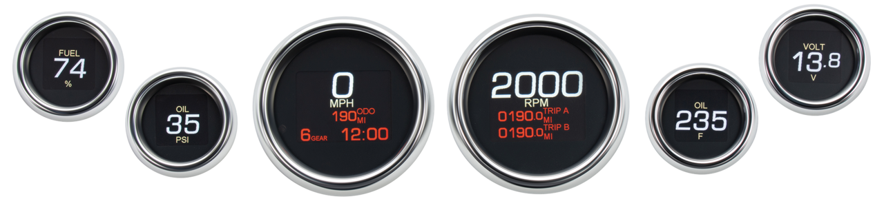Indicadores de carenado Dakota Digital MLX-8000 para motocicleta