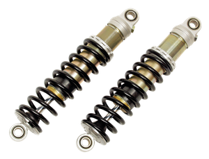 Par de amortiguadores Ohlins negros para motocicleta