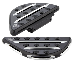 Par de plataformas de pie estilo Deep-Cut color negro de la marca Arlen Ness