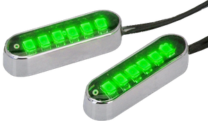 Faro delantero LED Convex Cyron con 6 diodos para moto custom