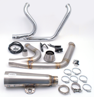 Escape MCJ 2 en 1 ajustable instalado en motocicleta Softail Milwaukee Eight