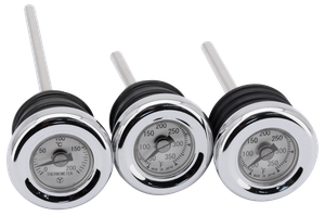 Tapón de aceite con reloj de temperatura montado en el motor