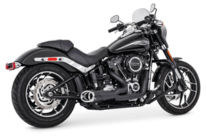 Escape corto tipo Shorty 2-into-1 con salida baja para motocicleta