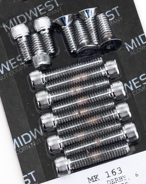 Conjunto de tornillos para tapa primaria, derby e inspección de motor Harley-Davidson