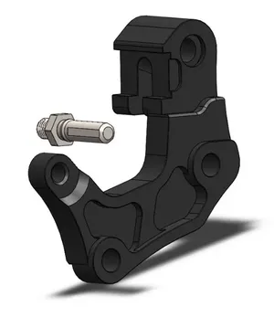 Soporte adaptador pinza de freno metálico para motocicleta