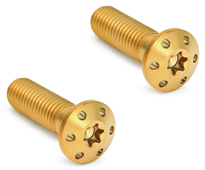Tornillos de pinza de freno de titanio Arlen Ness