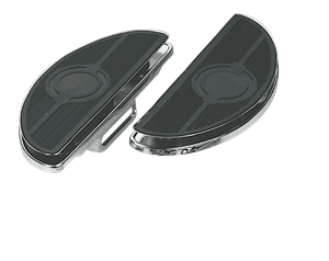 Par de plataformas media piloto luna ajustables con acabado Shaker para motocicleta