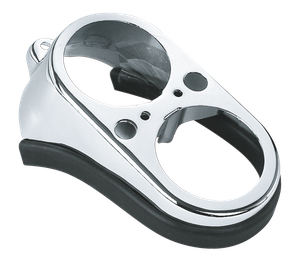 Carcasa cromada para modelo FX de Harley-Davidson vista lateral