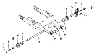 Conjunto de piezas de basculante para motocicleta Harley-Davidson Touring modelo 2002-2008