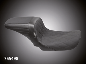 Asiento Le Pera Kickflip negro para motocicleta Harley-Davidson Dyna