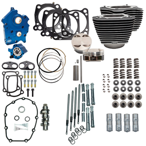 Kit de admisión y escape S&S Power Pack para motor Milwaukee Eight