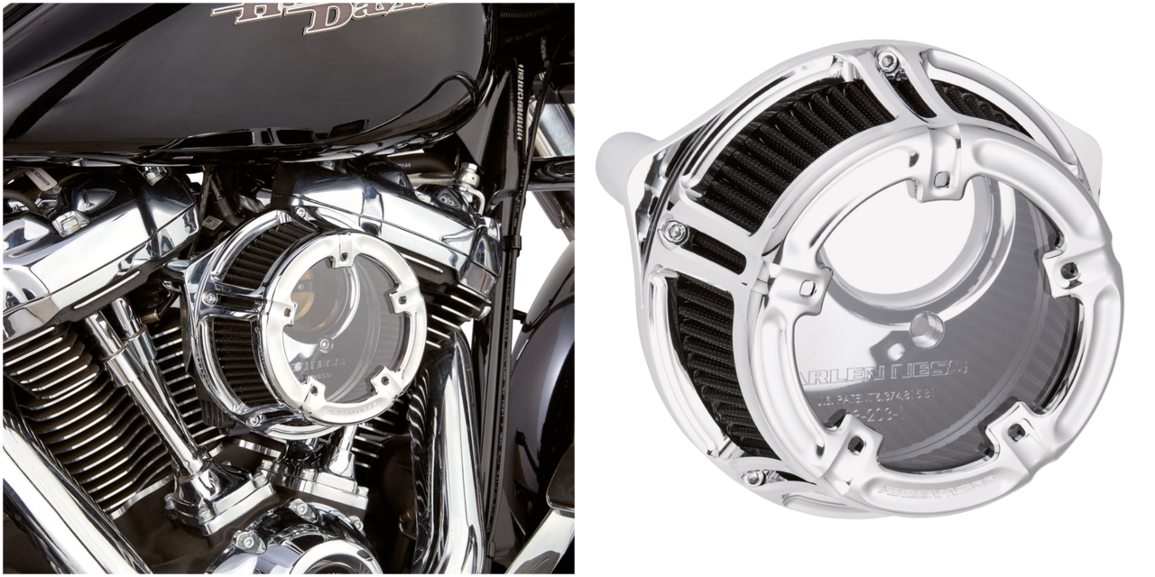 Filtro de aire Method de Arlen Ness para motocicleta
