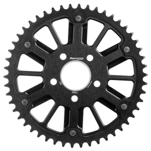 Piñón trasero SuperSprox Stealth de acero negro mate para motocicleta