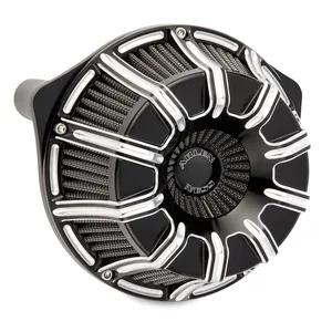 Depurador de aire serie Inverted de Arlen Ness instalado en motocicleta