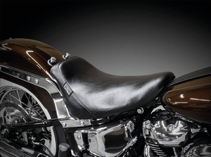 Asiento Le Pera Bare Bones negro para motocicleta Harley-Davidson Softail