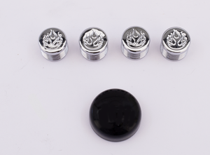Juego de 10 tapas negras para tornillos hexagonal, Allen y cabeza cónica