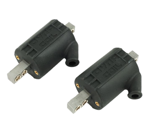 Bobina de encendido Dyna-Mite con conector de salida angulada fabricada por Dyna-Tek