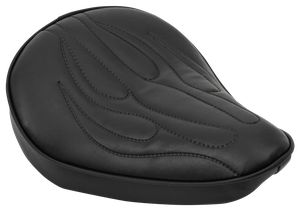 Asiento individual negro acabado Flame Spring para motocicleta