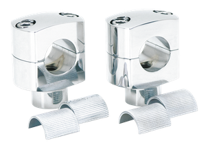 Par de torretas billet cromadas para horquilla de motocicleta Harley-Davidson