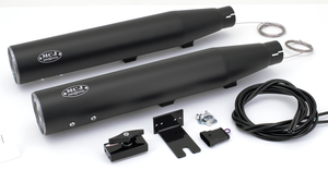 Tubos de escape ajustables MCJ cromados para Harley-Davidson Twin Cam Softail