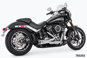 Escape corto estilo Shorty 2-into-1 para moto Harley-Davidson